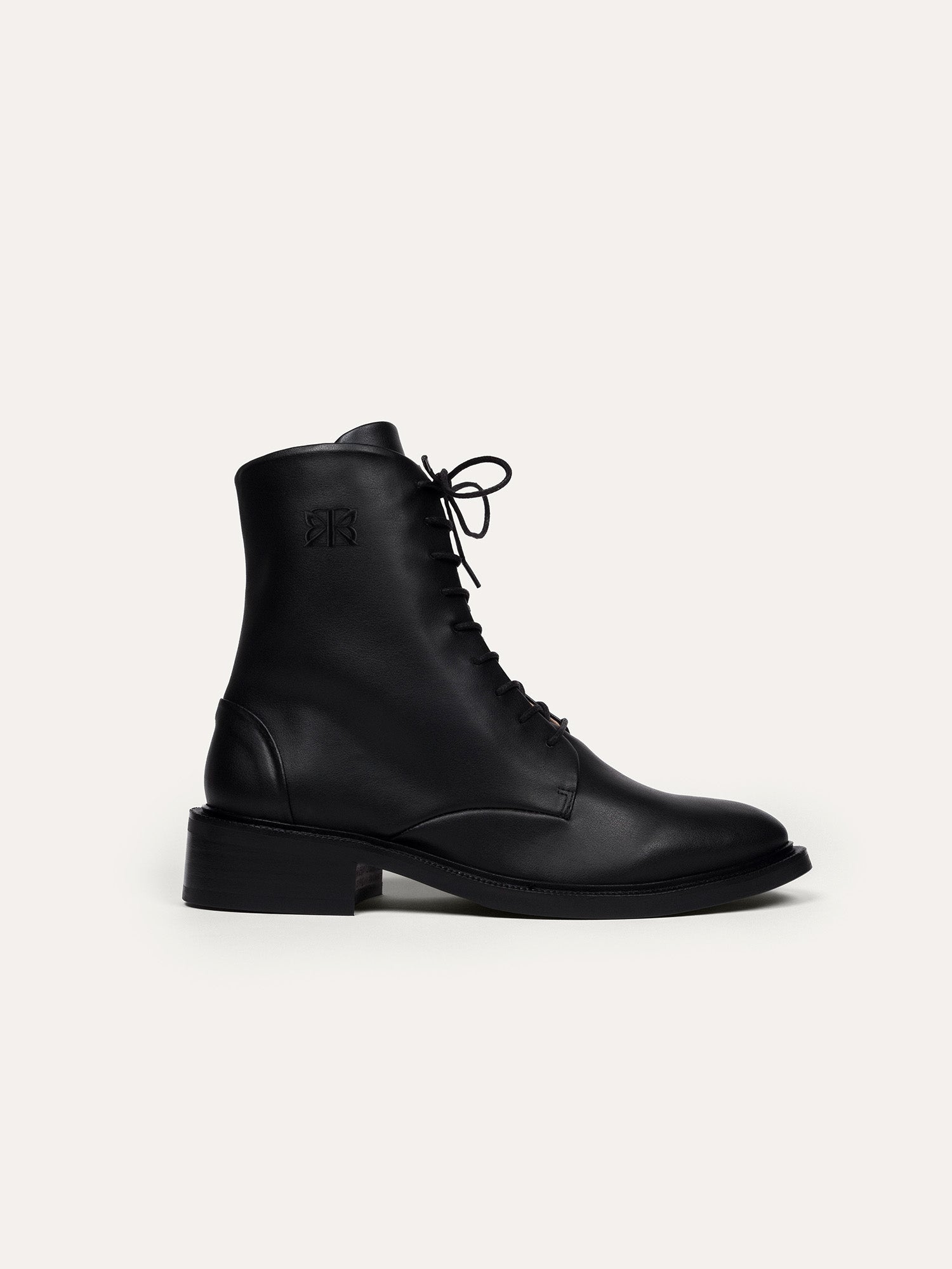Bikkou 2PM Walk The City2 black vegan lace-up ankle boots