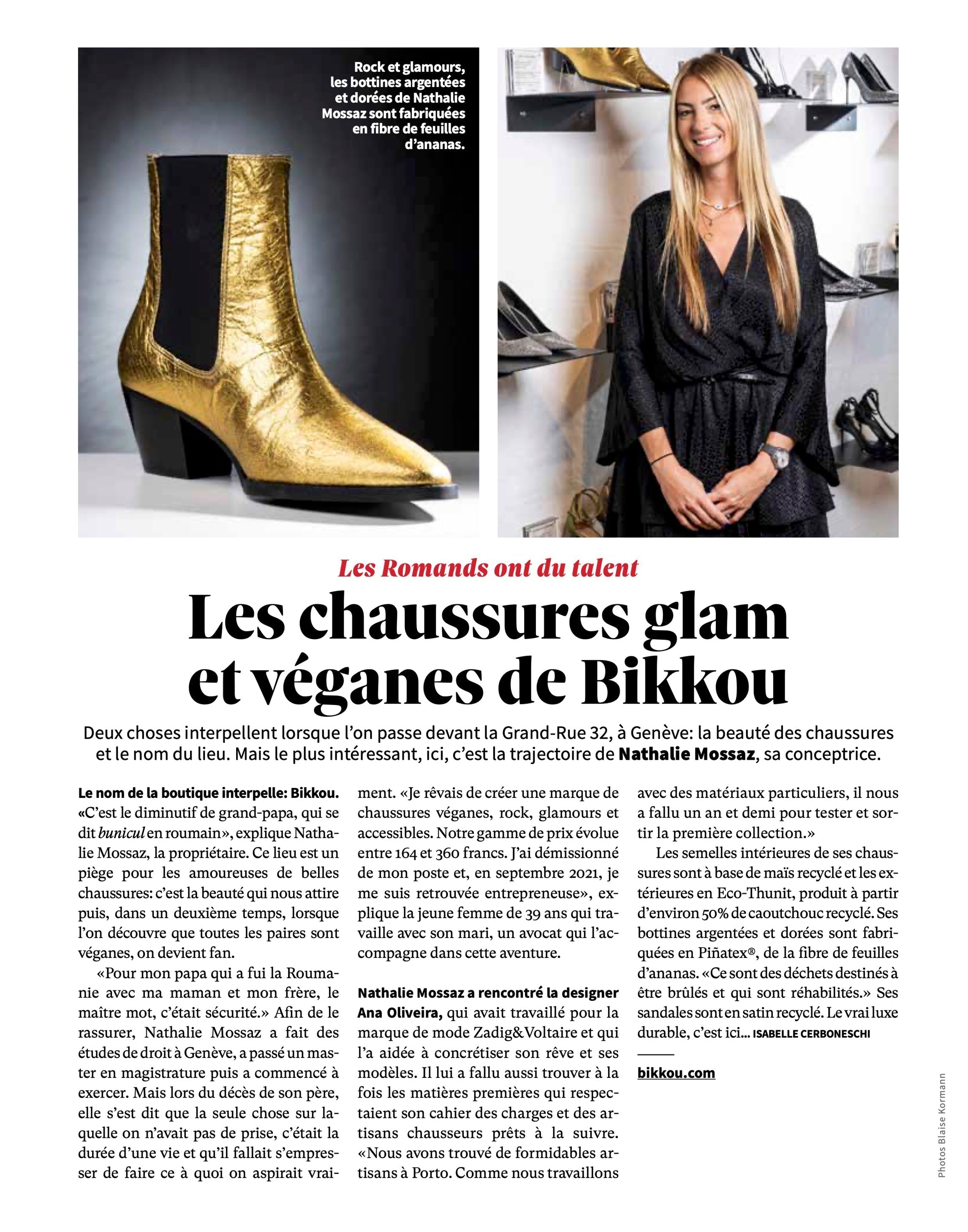 L'Illustré – Les Chaussures Glam et Véganes de Bikkou
