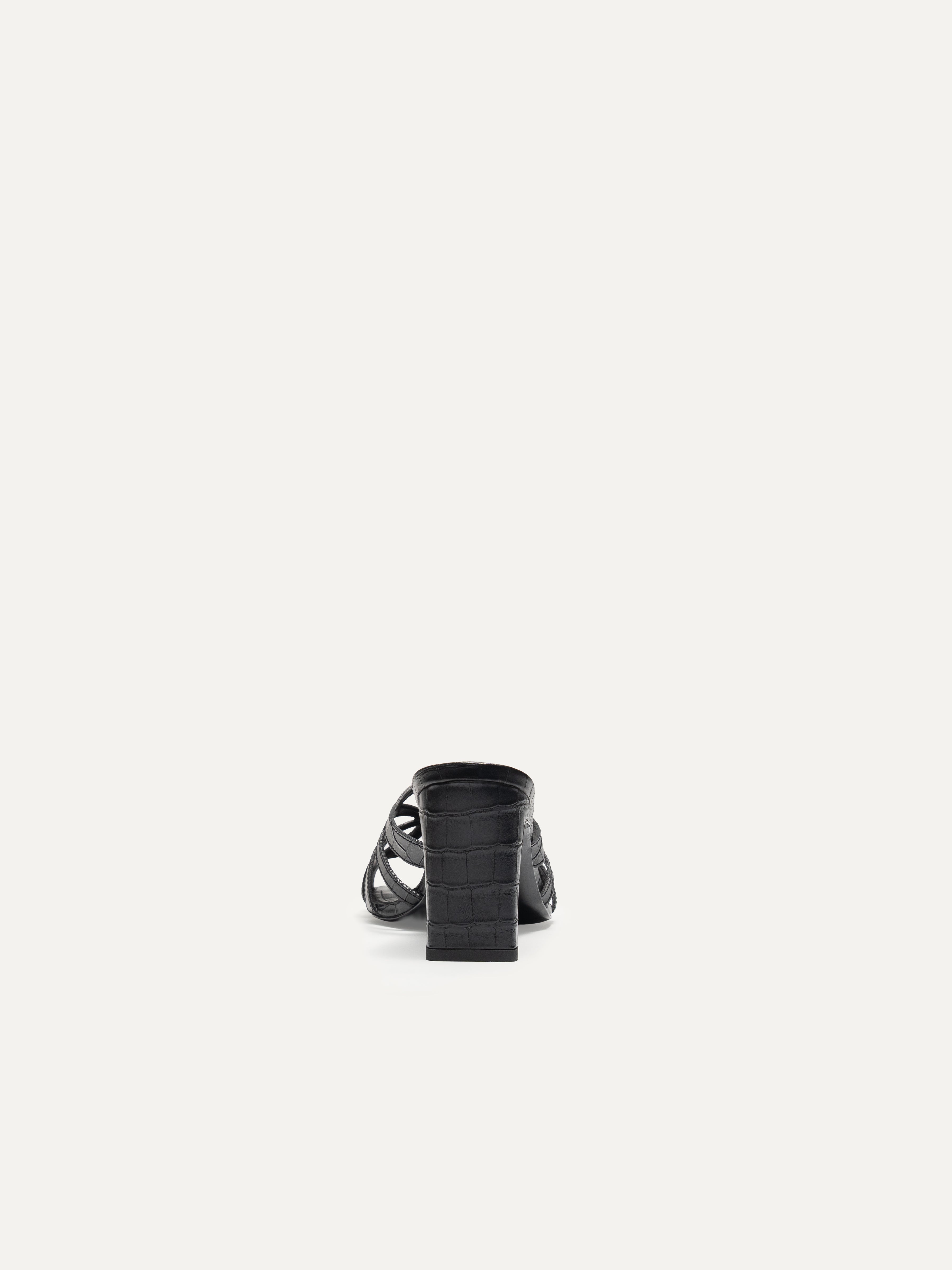 BIKKOU - 7:30PM GOLDEN HOUR BLACK croco back view